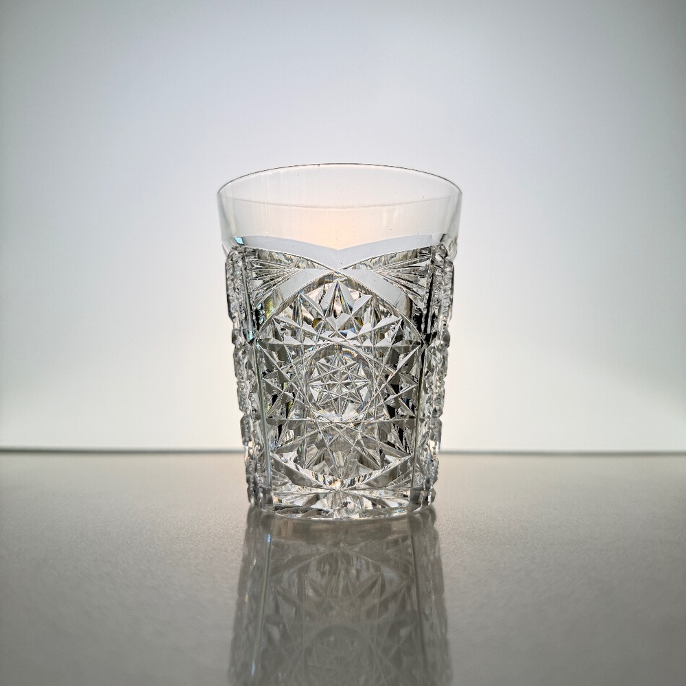 Set of 6 Vintage APB Libbey Sultana Leaded Cut Glass Tumblers